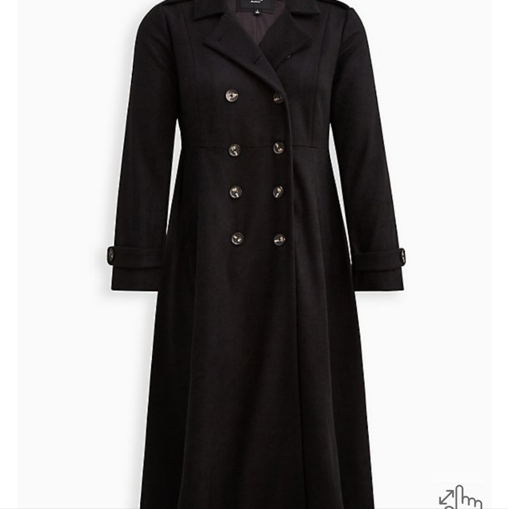 Women's Torrid Military Flare Coat 2x